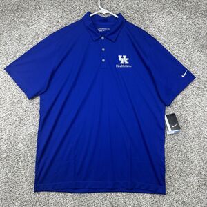 Kentucky Wildcats Polo Shirt Men's XL Blue Nike Golf UK Health Care New With Tag